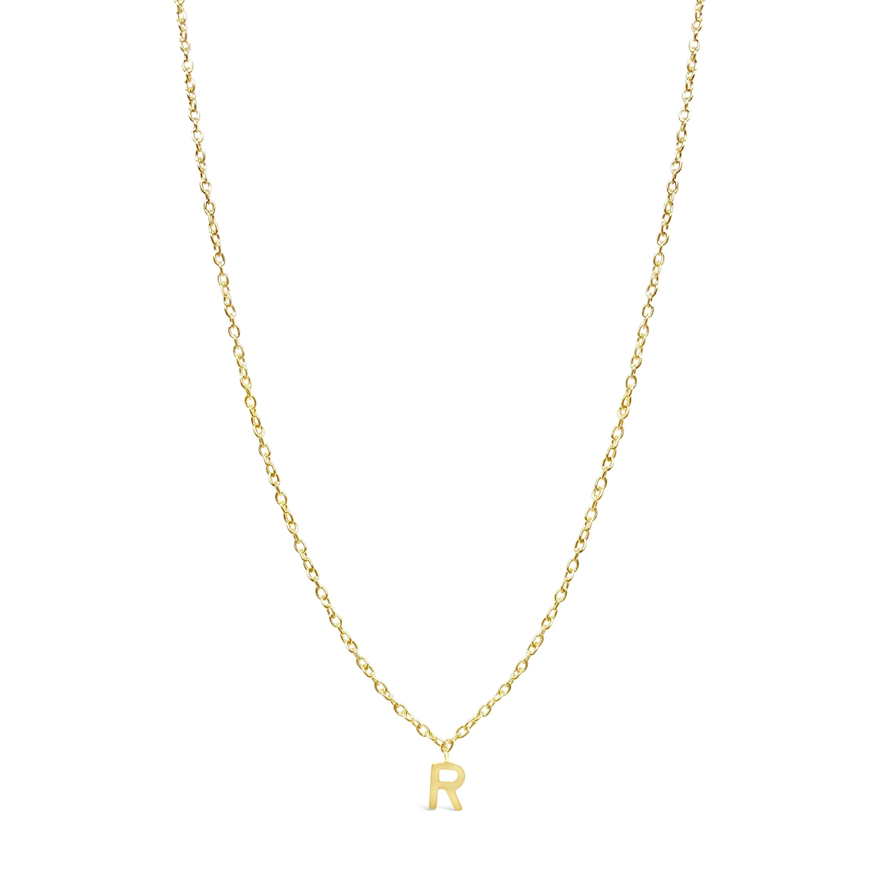 14 Karat Gold Dangling Initial Necklace