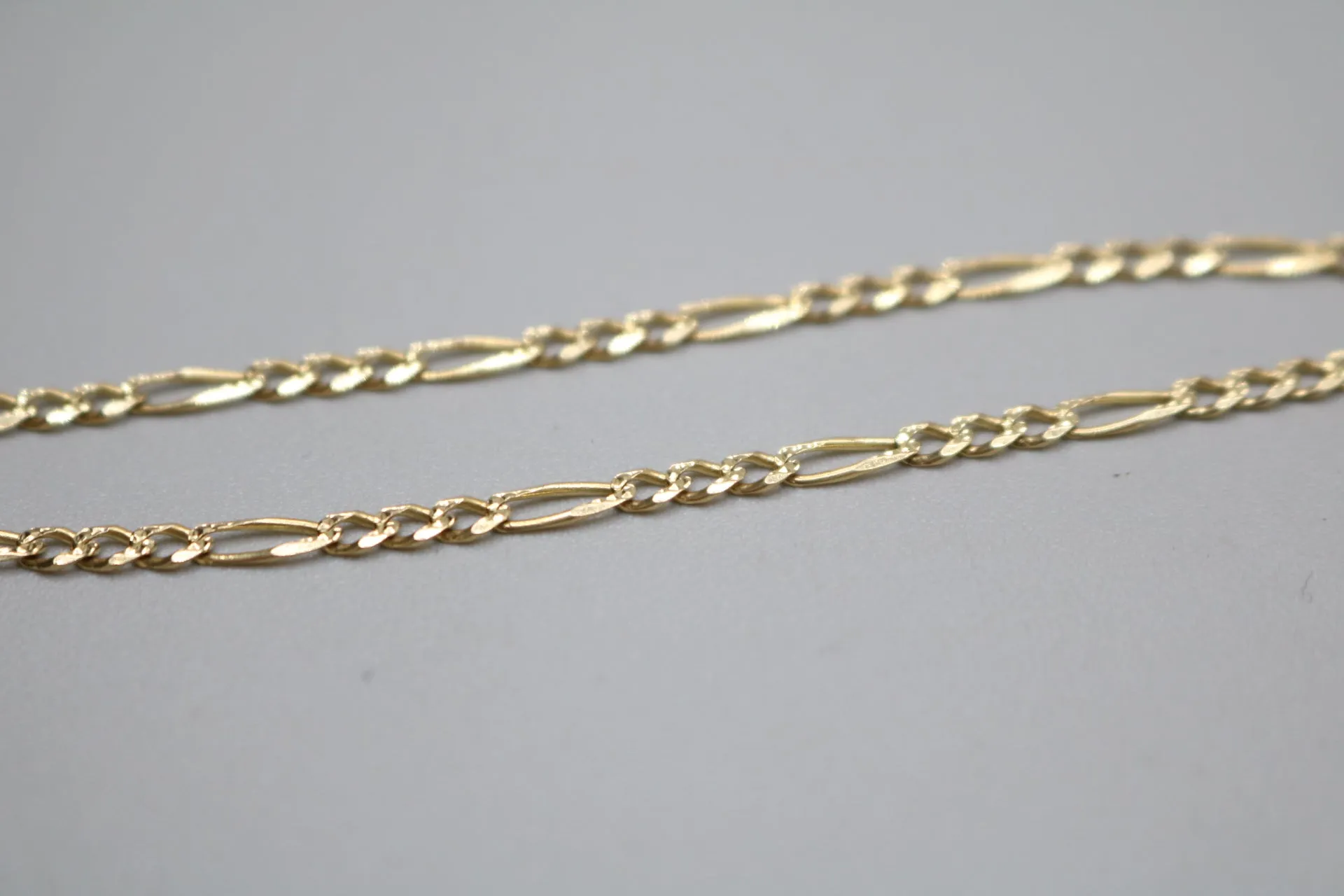 14-karat Yellow-Gold Fine Figaro Style Chain of 24 Inches