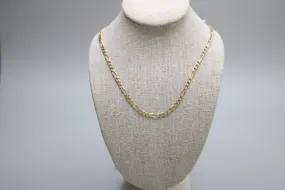 14-karat Yellow-Gold Fine Figaro Style Chain of 24 Inches
