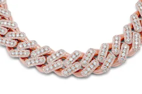 14k Rose Gold Cuban Link Necklace 48.50ctw