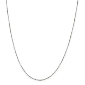 14K W Gold 16" 1.5mm Bead Chain