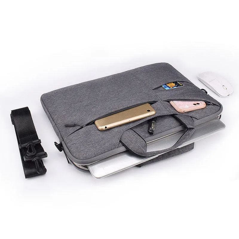 15.6 Inch Custom Waterproof Computer Laptop Messenger Bag-Grey