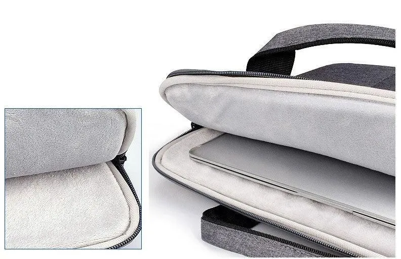 15.6 Inch Custom Waterproof Computer Laptop Messenger Bag-Grey