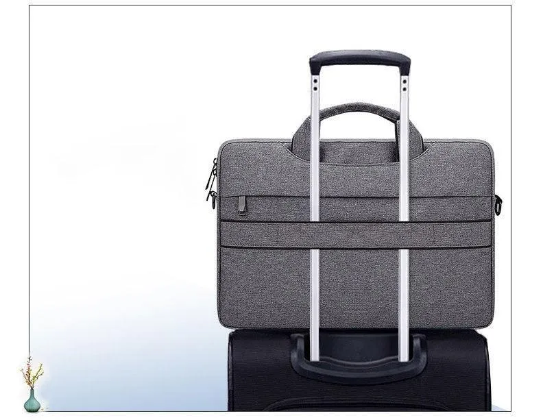 15.6 Inch Custom Waterproof Computer Laptop Messenger Bag-Grey