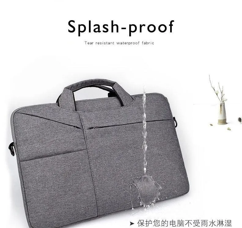 15.6 Inch Custom Waterproof Computer Laptop Messenger Bag-Grey