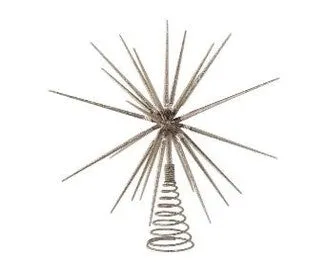 16" Starburst Tree Topper- Foldable Silver MTX68315