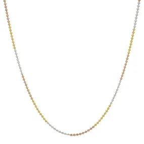 22K Multi Gold Fancy Chain, Length 20inches