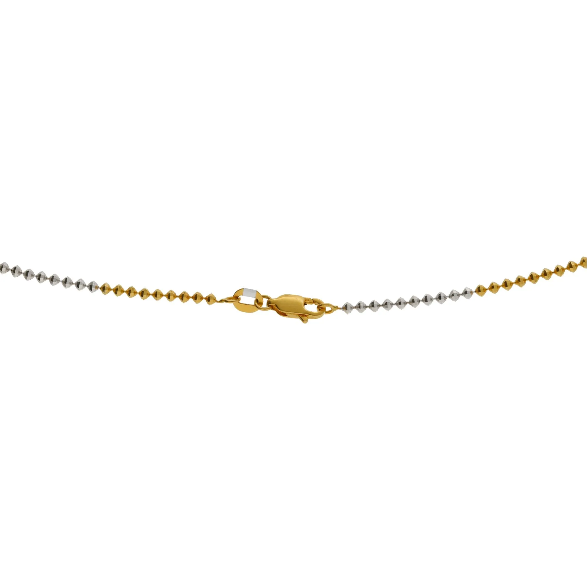 22K Multi Gold Fancy Chain, Length 20inches