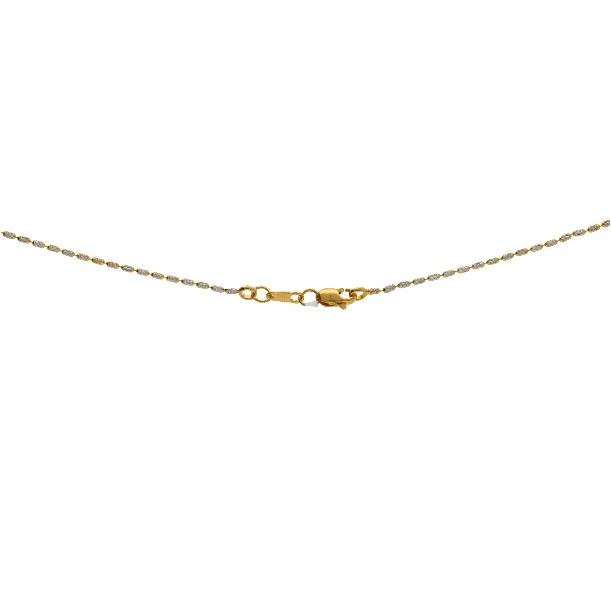 22K Multi Gold Singapore Beautiful Chain W/ Length 16inches