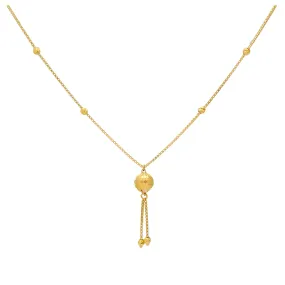 22K Yellow Gold Beaded Chain (6.8gm)