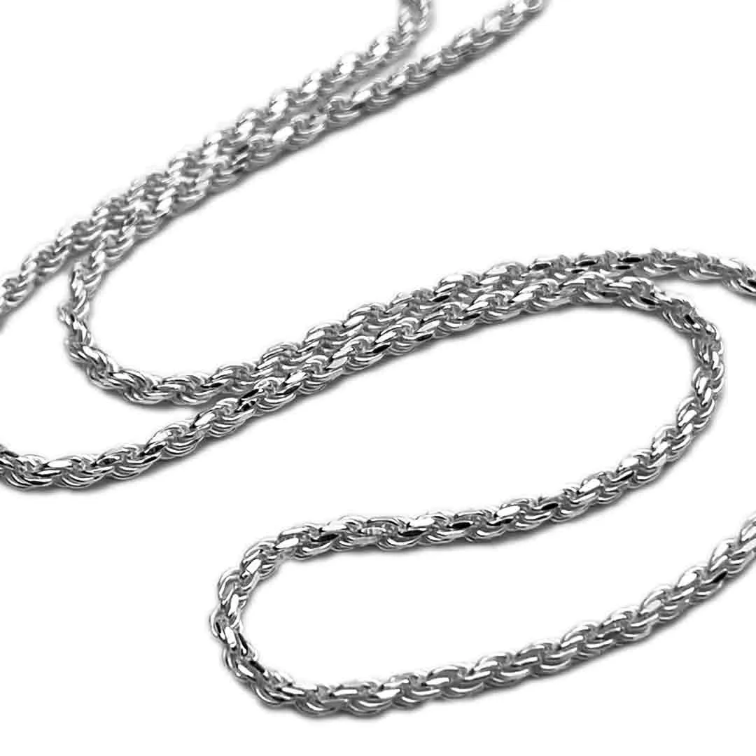 2.3 mm Nautical Sterling Silver Rope Chain | #C8082