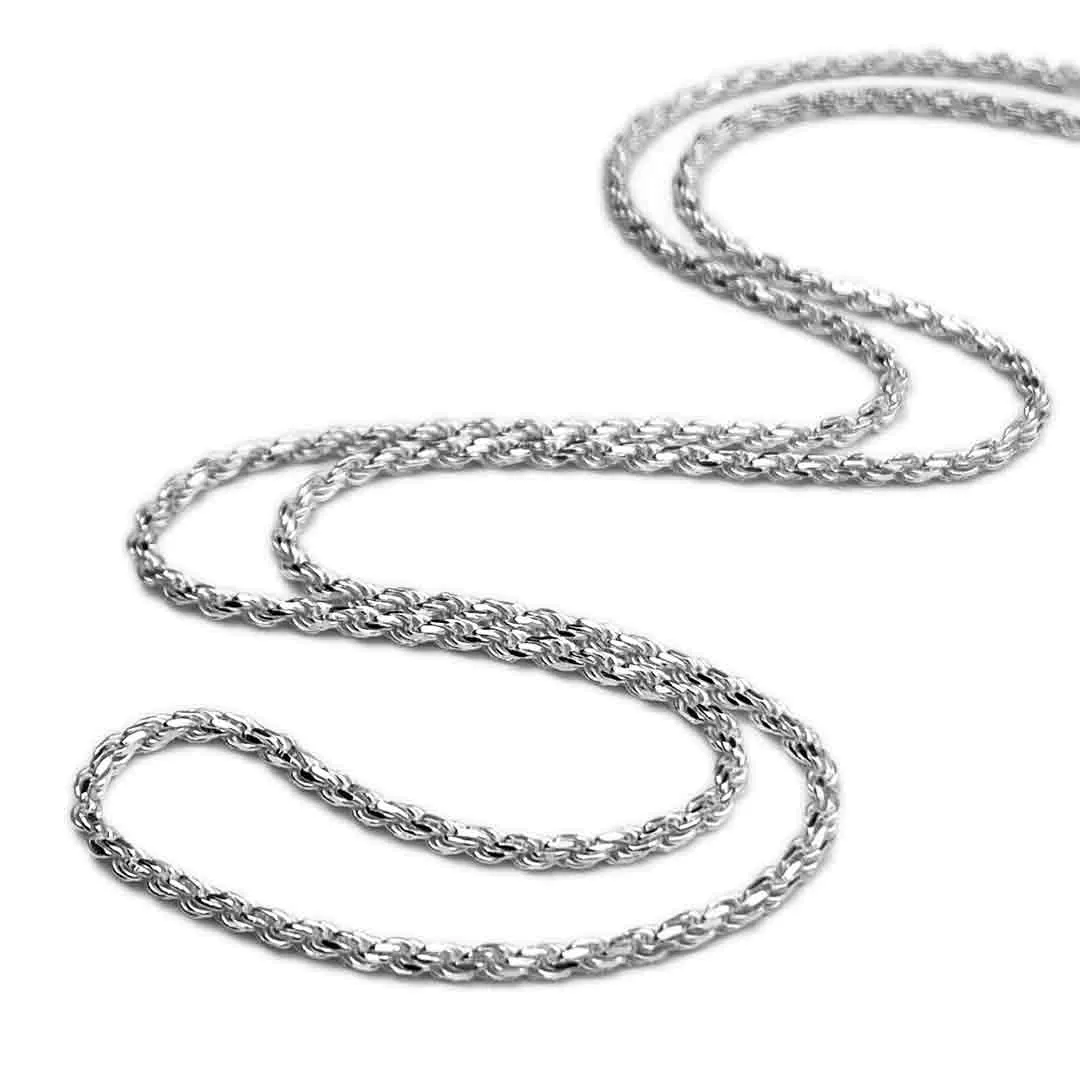 2.3 mm Nautical Sterling Silver Rope Chain | #C8082