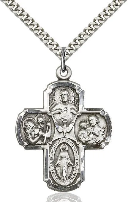4-Way Sterling Silver Pendant