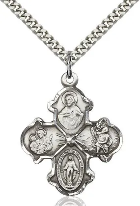 4-Way Sterling Silver Pendant