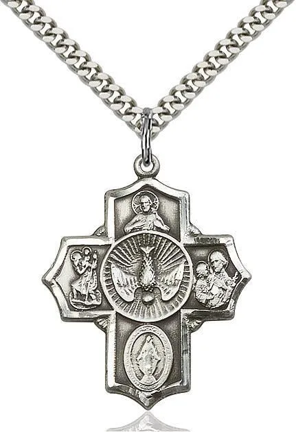 5-Way Sterling Silver Pendant