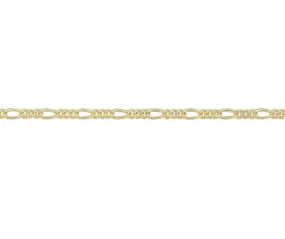 9ct Gold Filed Figaro Necklace - 45cm