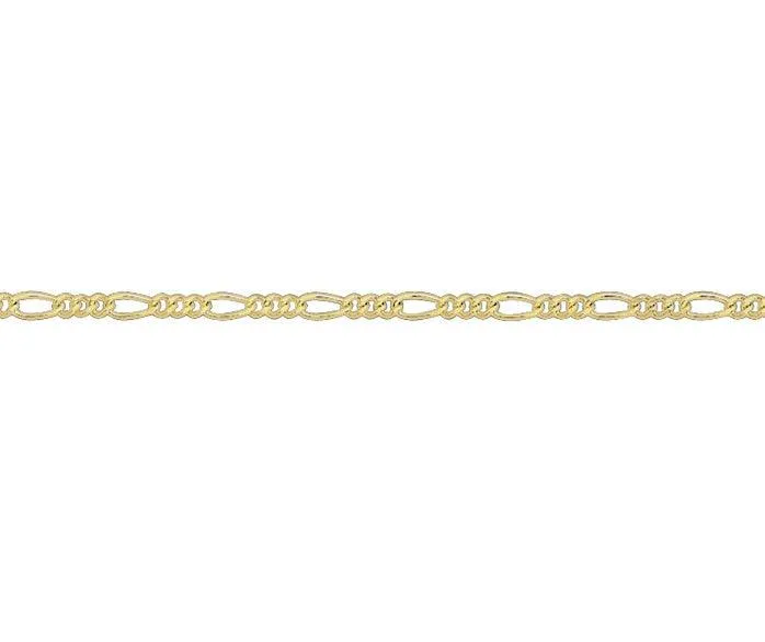 9ct Gold Filed Figaro Necklace - 45cm