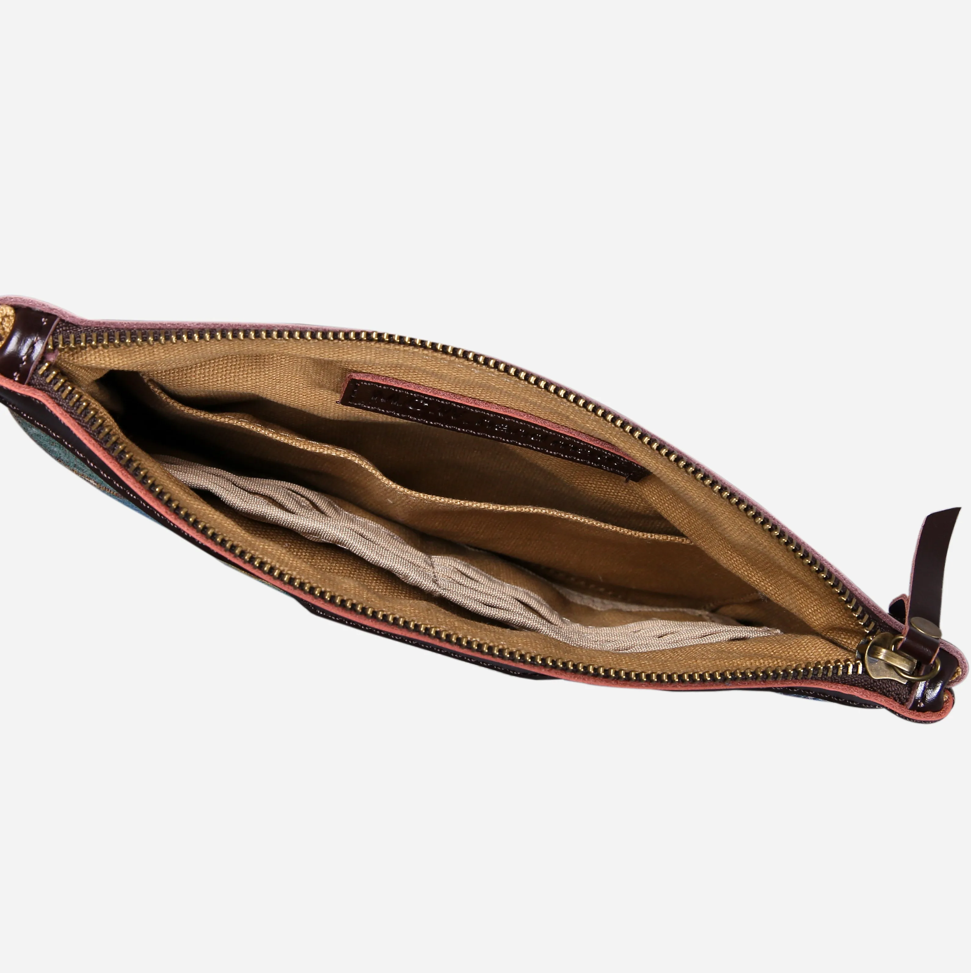 Abstract Blue Wristlet Clutch