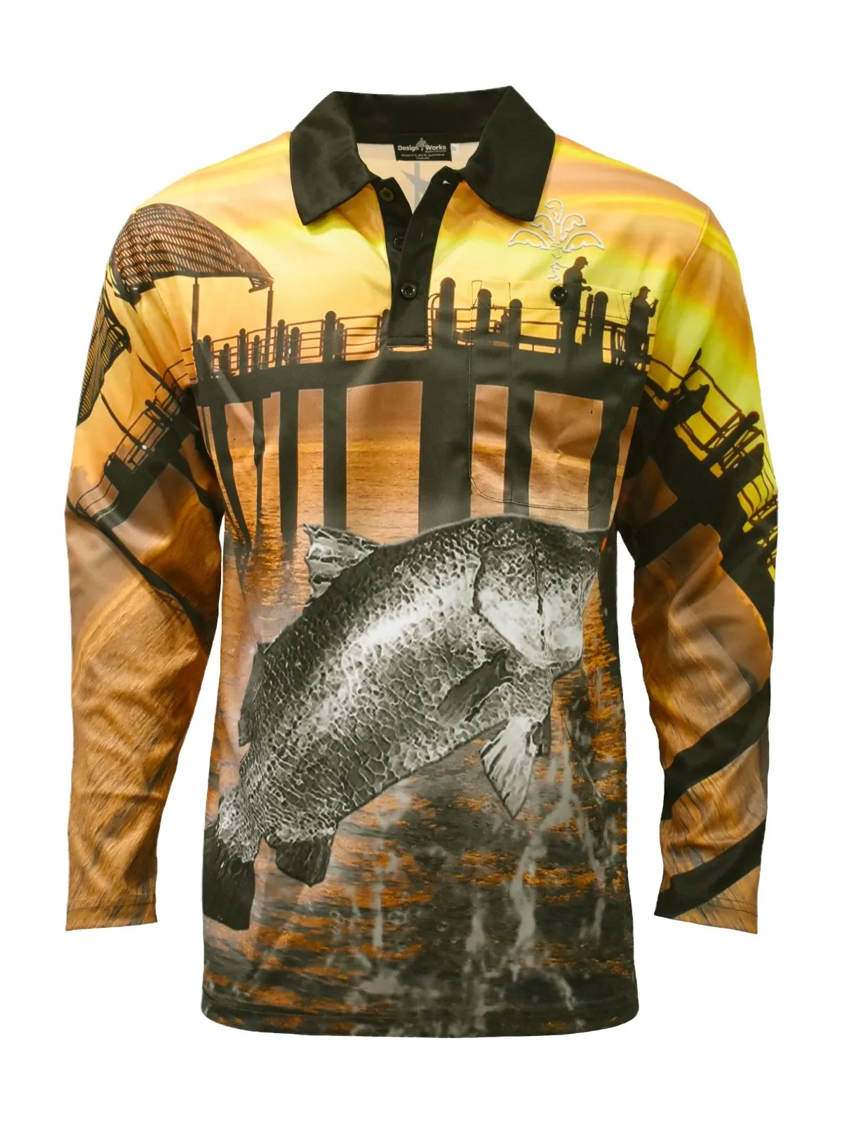 Adult Long Sleeve Fishing Shirt - Fishing Jetty