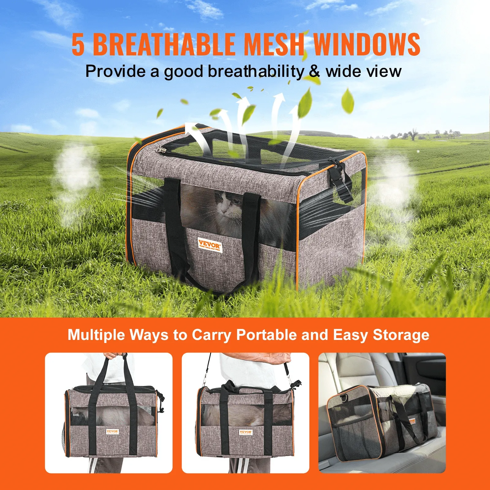 Airline-Approved Pet Carrier with Wheels