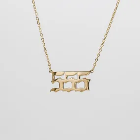 Angel Number Necklace