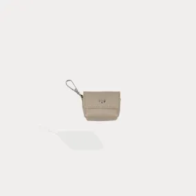 Avery AirPods Clip-On Pouch - Greige/Silver