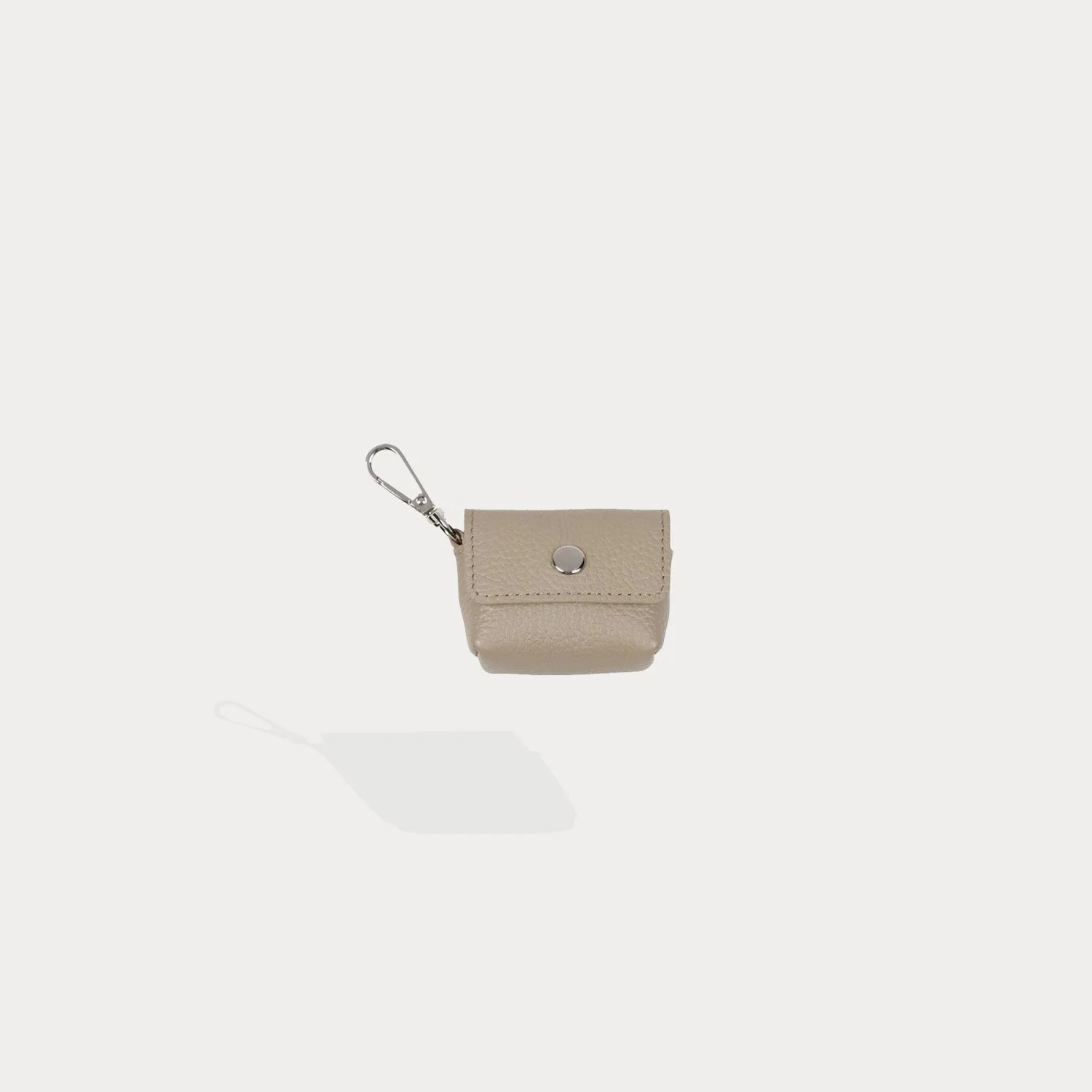 Avery AirPods Clip-On Pouch - Greige/Silver