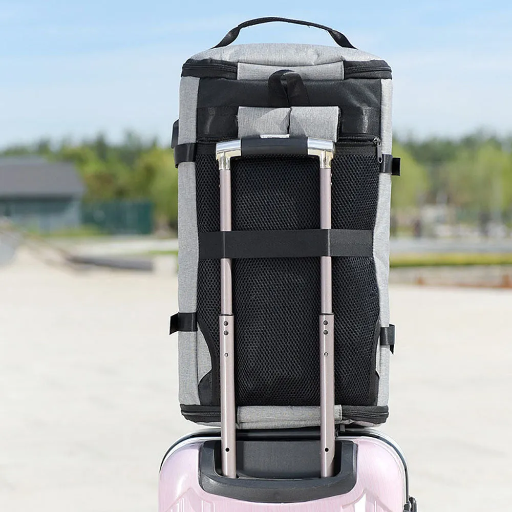 Backpack with External USB Port and Lock