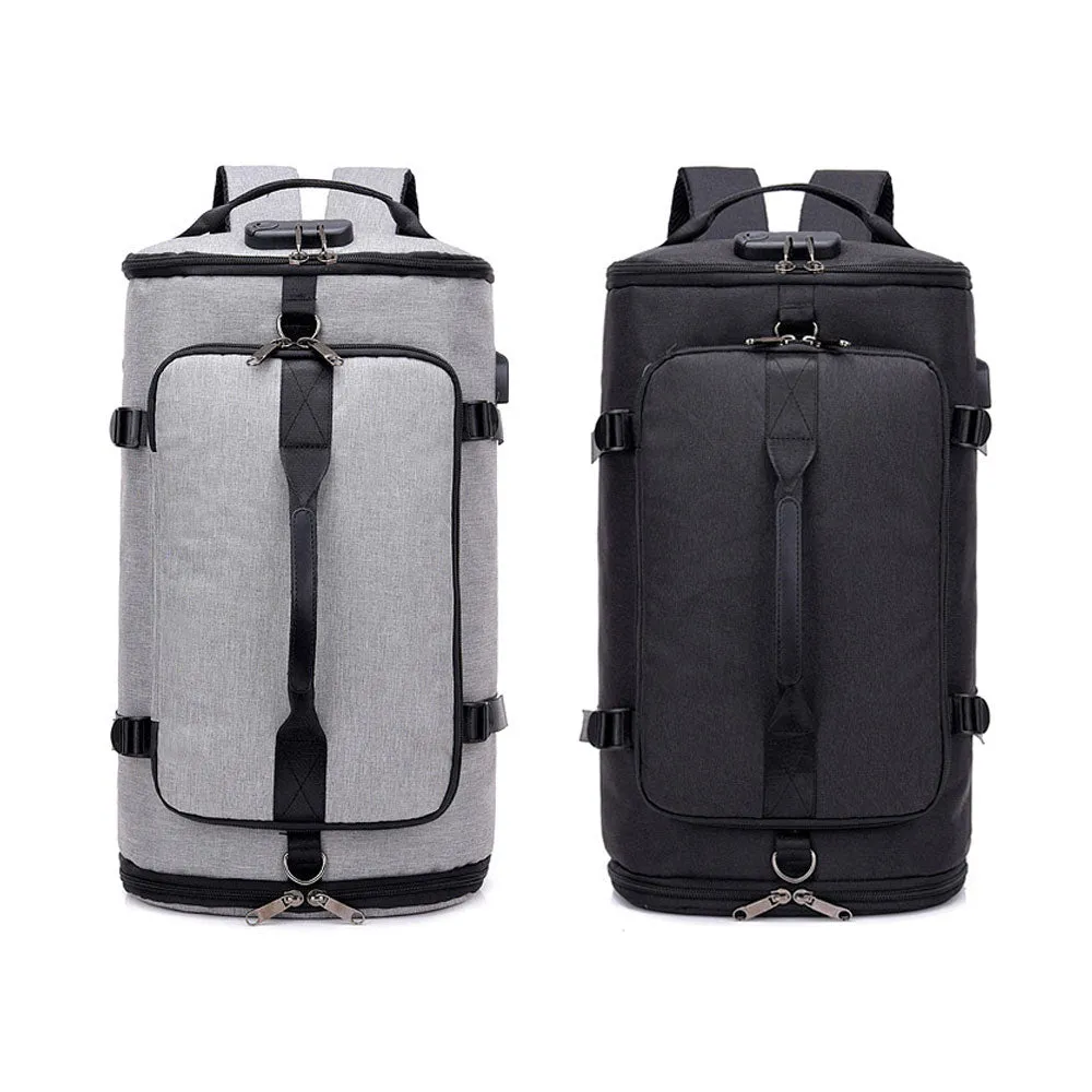 Backpack with External USB Port and Lock