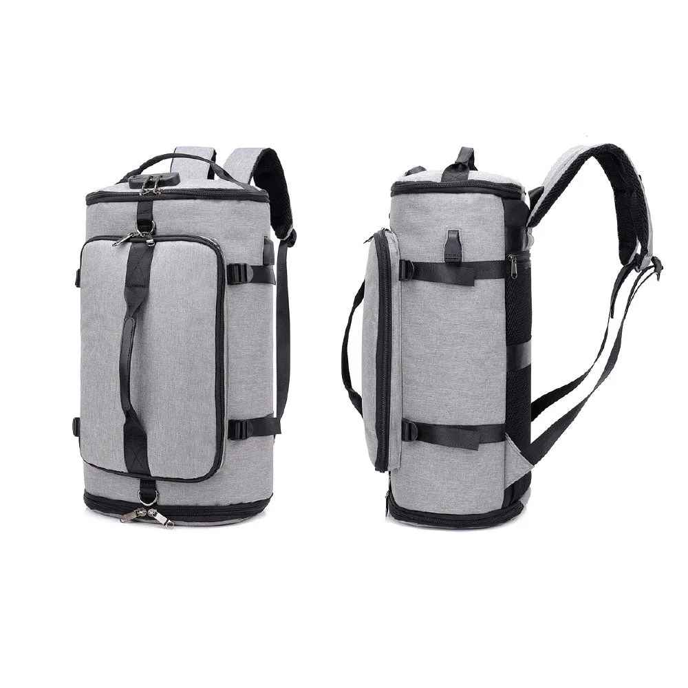 Backpack with External USB Port and Lock
