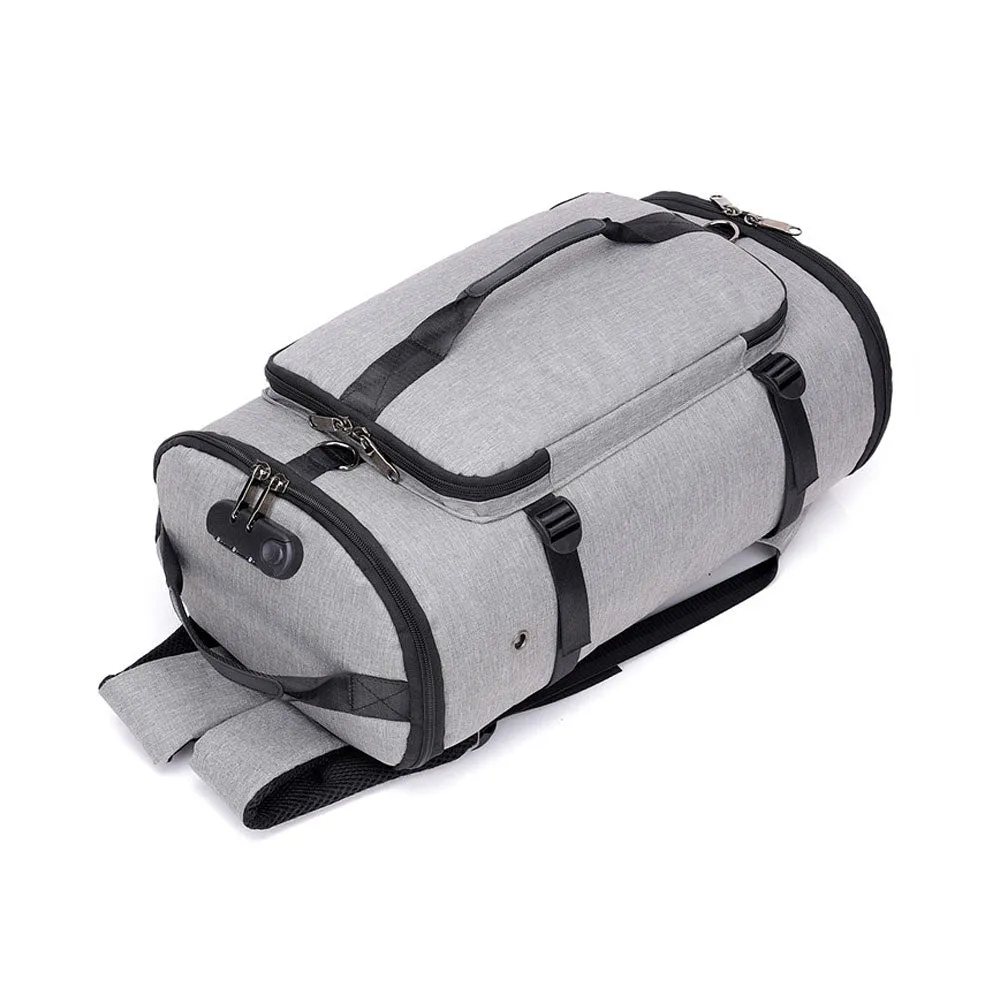 Backpack with External USB Port and Lock