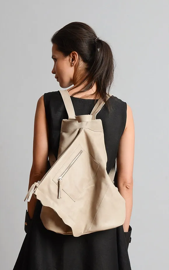 Beige Extravagant Backpack