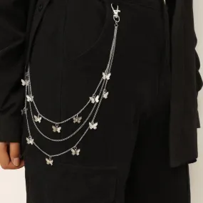BerryBetty - Butterfly applique layered waist chain