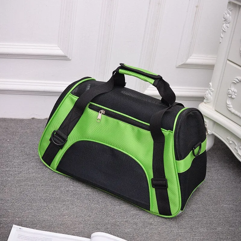 Best Portable Dog Cat Carrier Bag Breathable Mesh Bags Outgoing Handbag