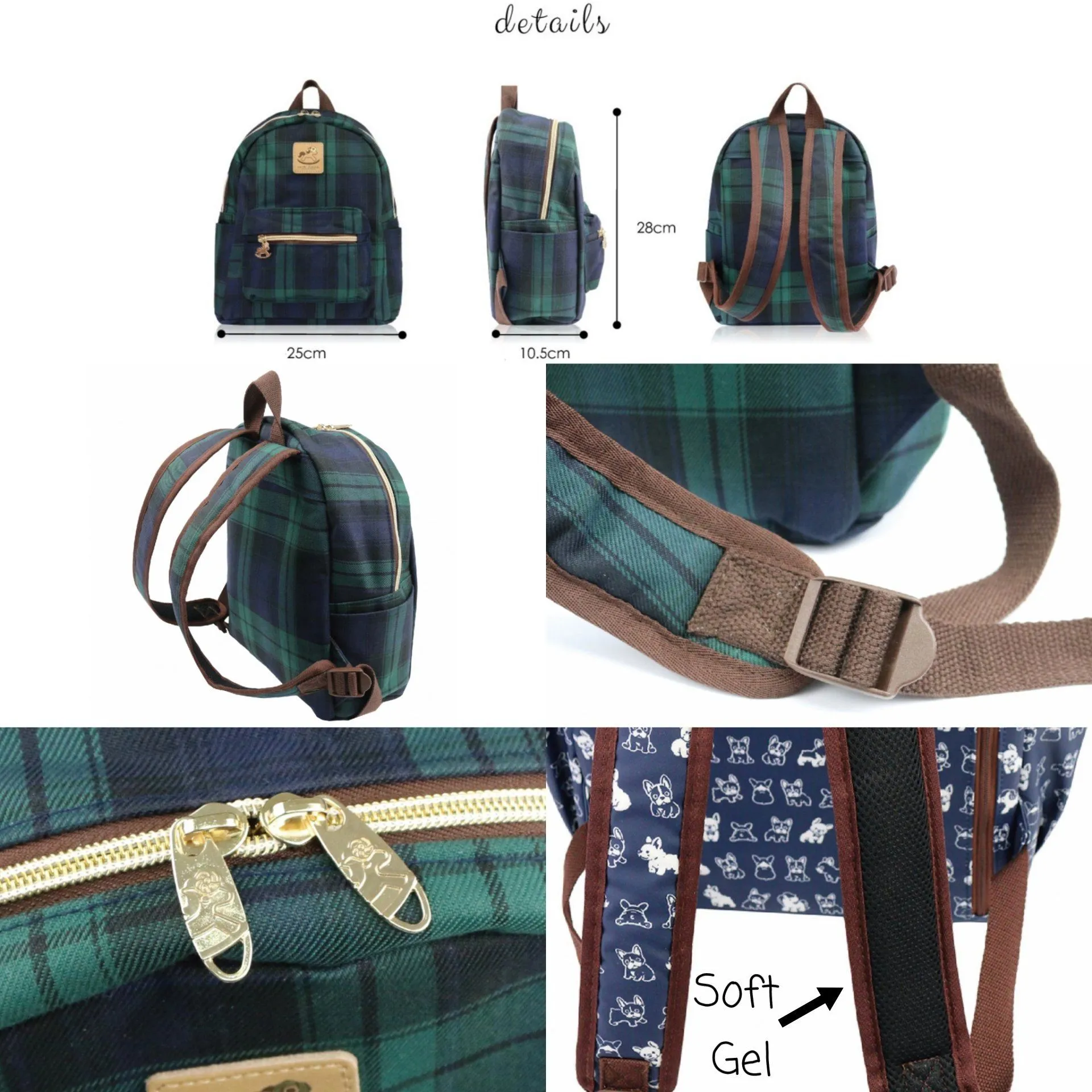 Blue Cactus Small Backpack