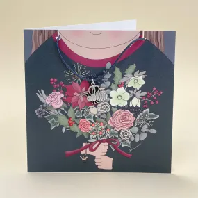 Card with bee necklace 2