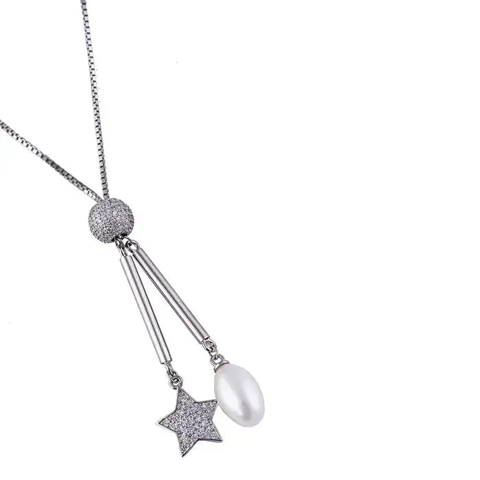 Celestial Connection Silver Pendant Chain Set