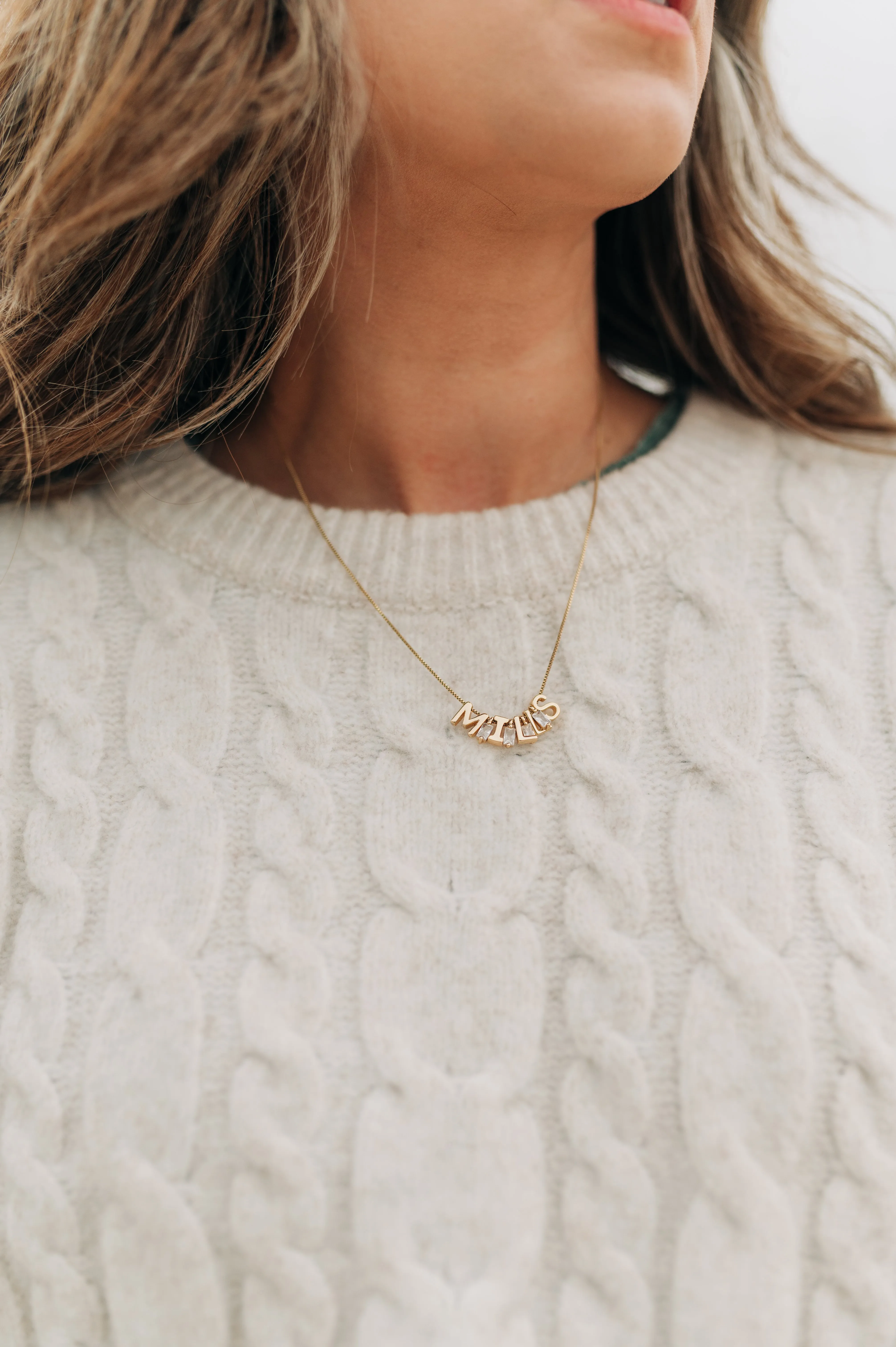 Charm Necklace Box Chain