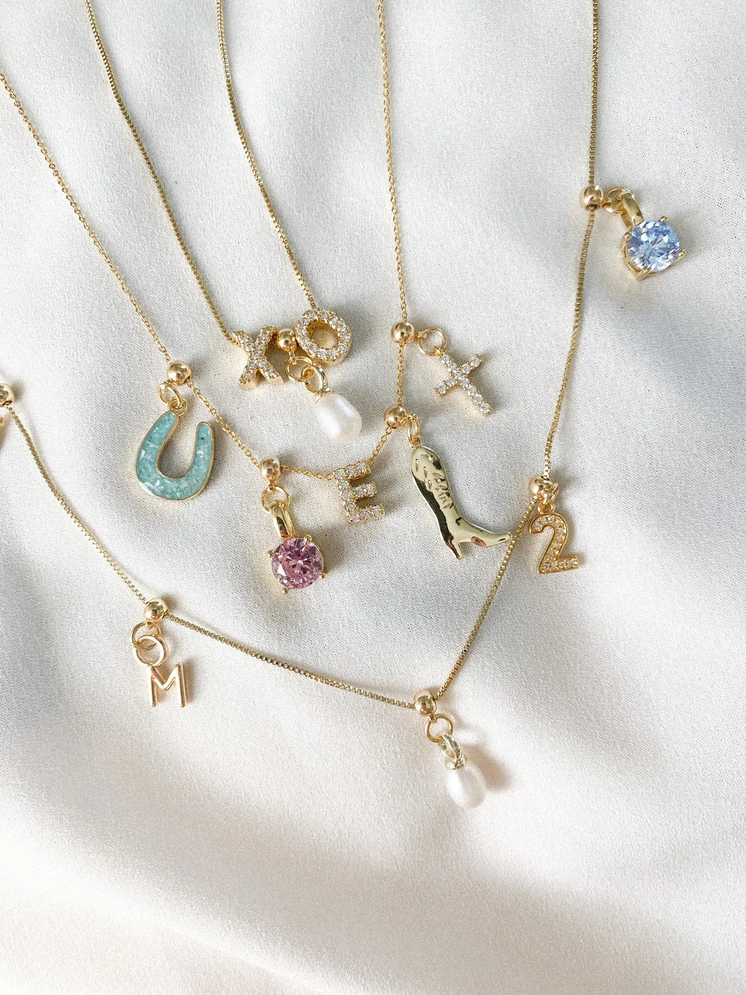 Charm Necklace Box Chain