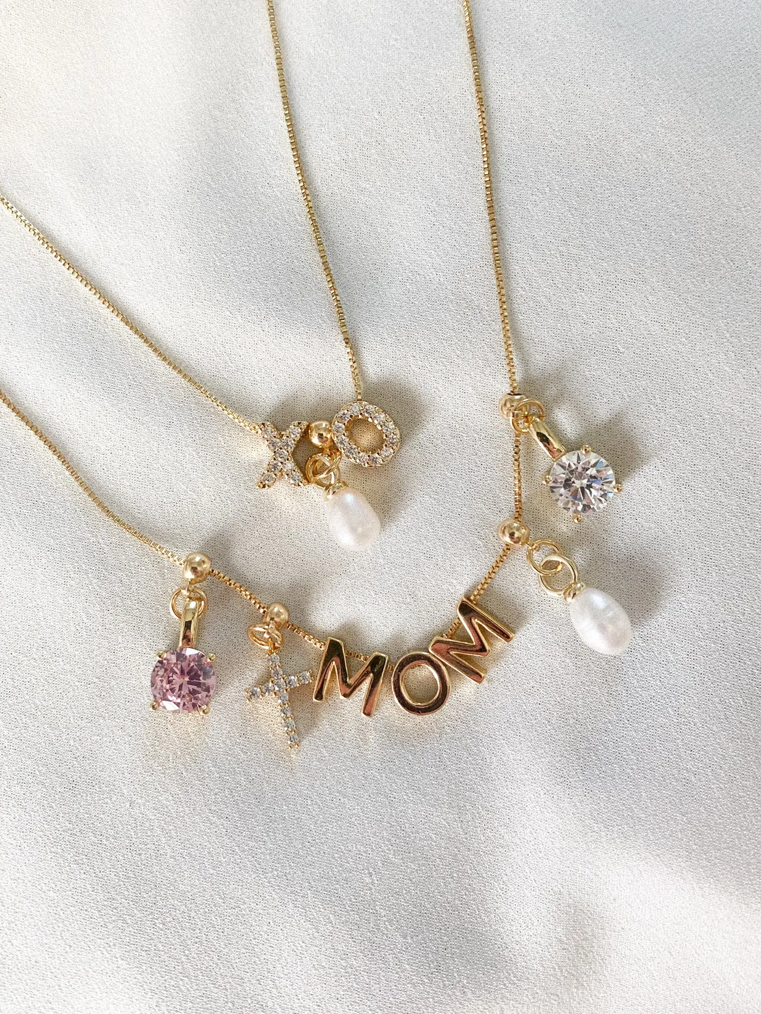 Charm Necklace Box Chain