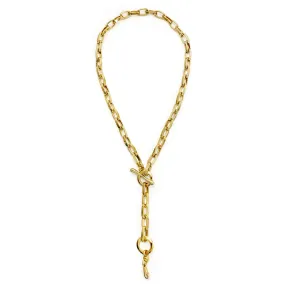 Convertible Chainlink Lariat - Gold