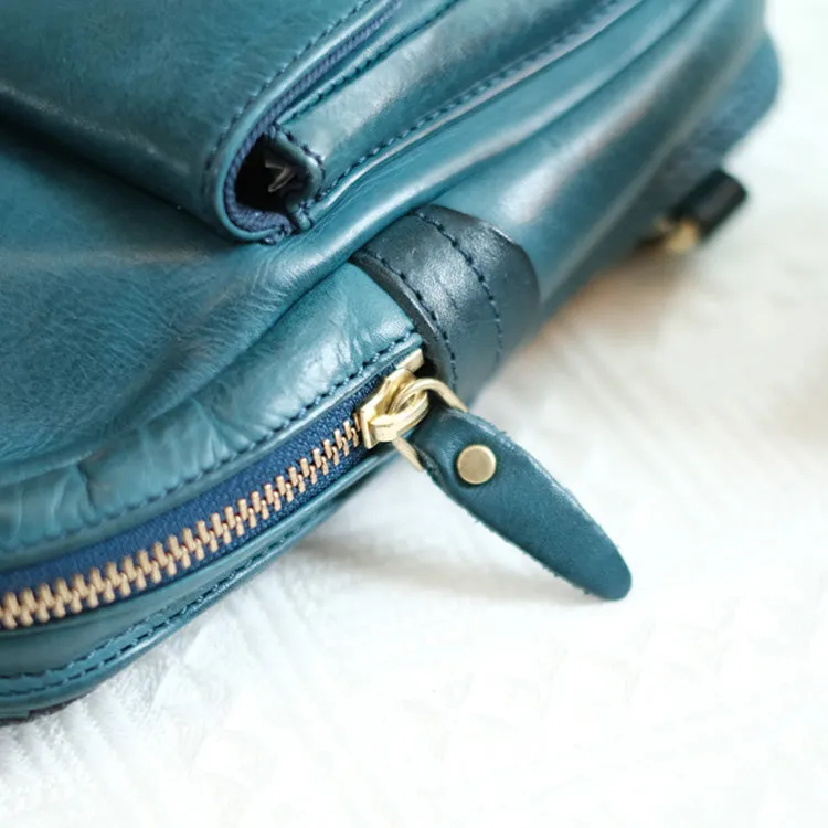 Cool Black Leather Chest Sling Bags For Women