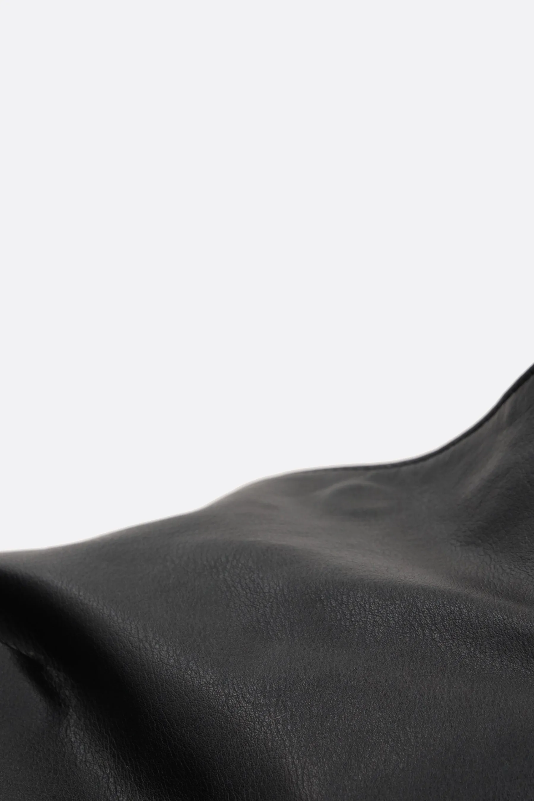 Cubic Grainy Leather Shoulder Bag