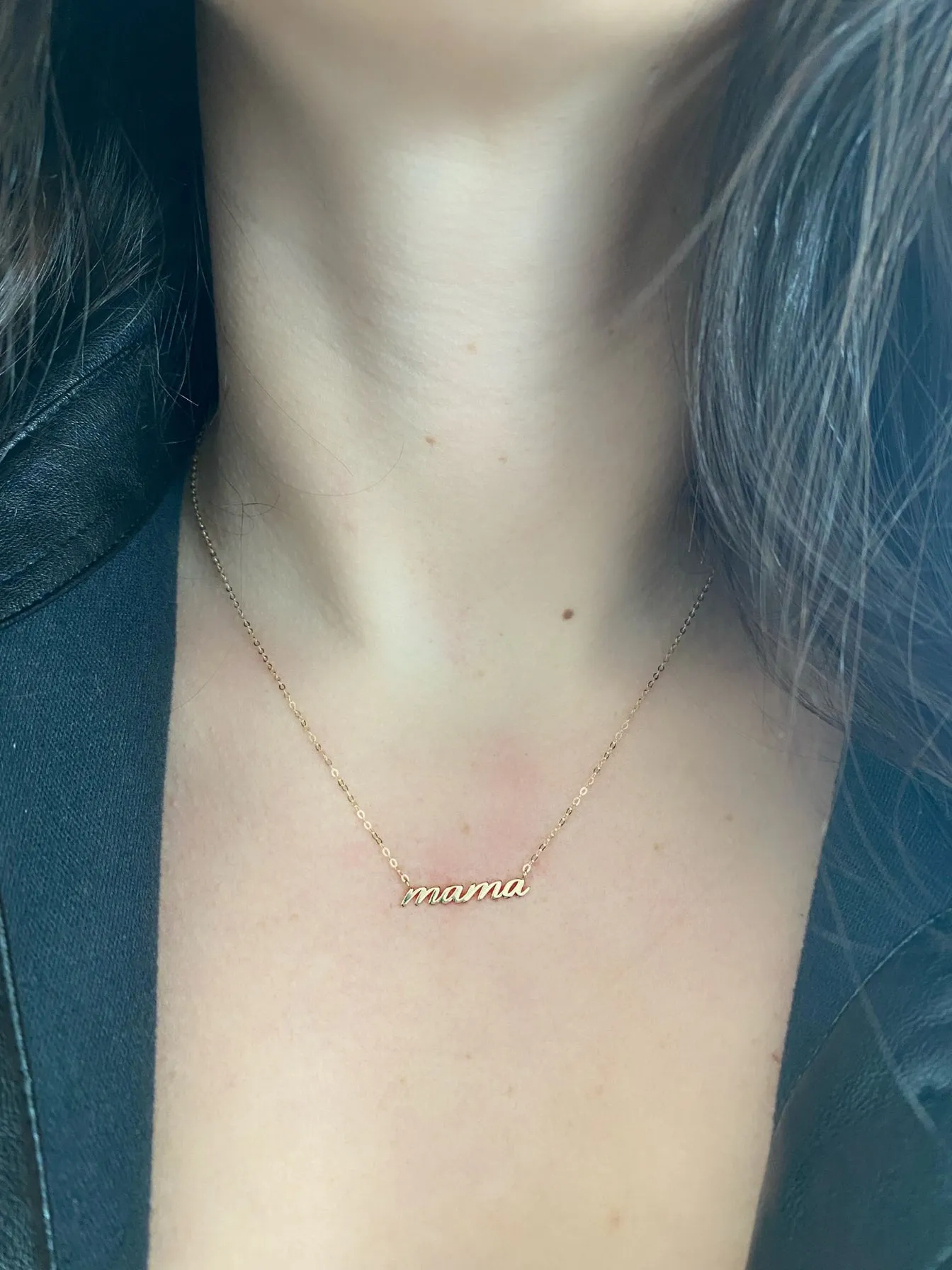 Cursive Mama Necklace