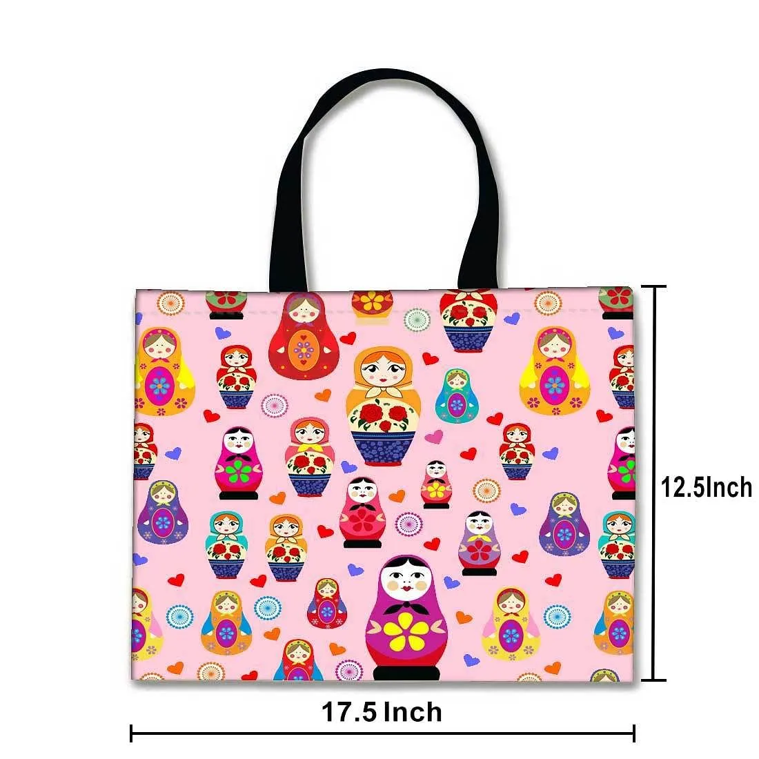 Designer Tote Bag With Zip Beach Gym Travel Bags -  Babushka Dalls