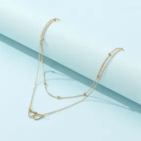 Elegant Love Contour Collarbone Necklace
