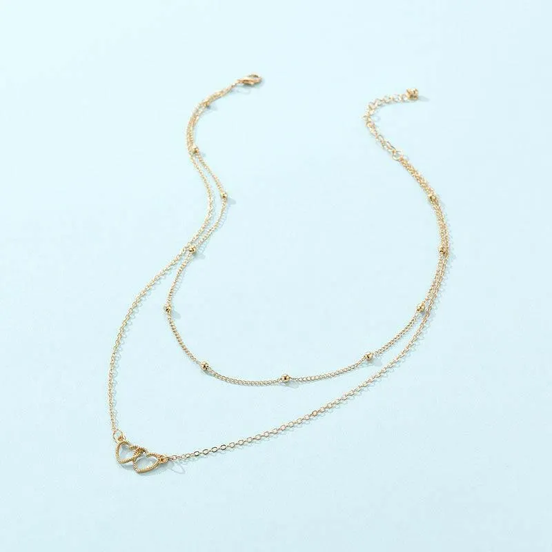 Elegant Love Contour Collarbone Necklace