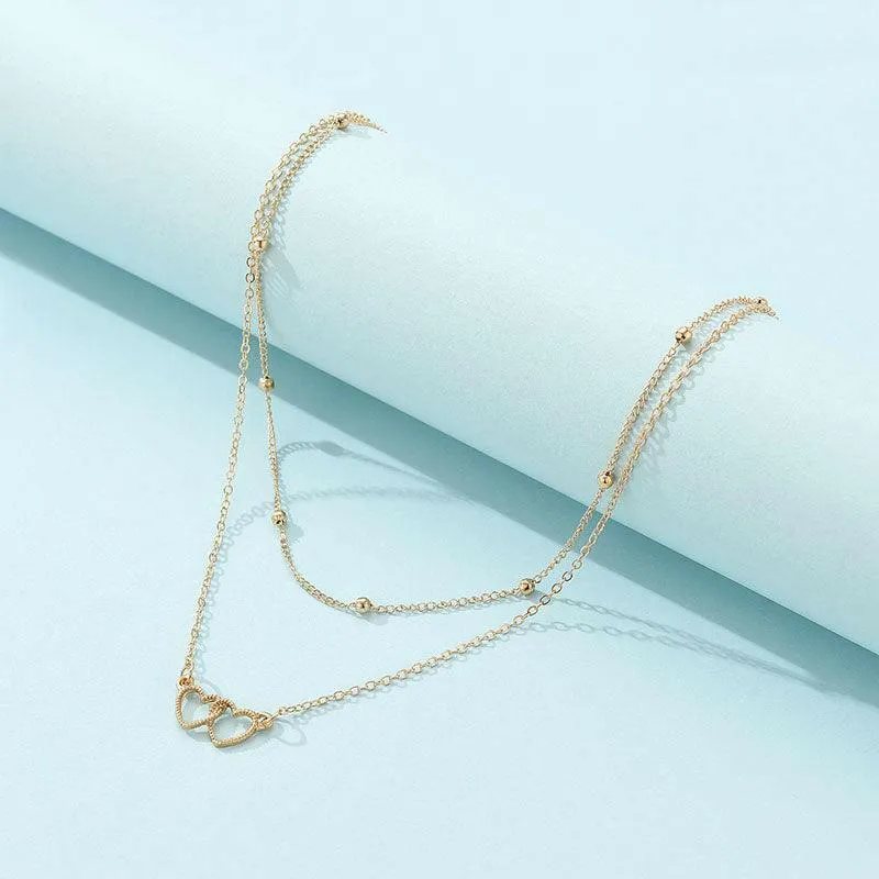Elegant Love Contour Collarbone Necklace