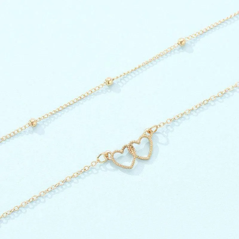 Elegant Love Contour Collarbone Necklace
