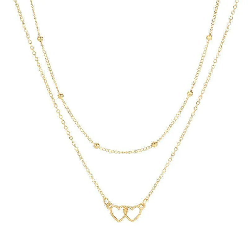 Elegant Love Contour Collarbone Necklace